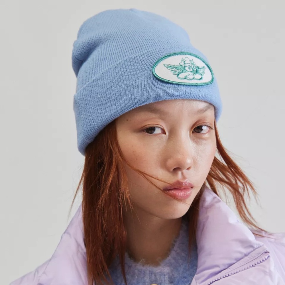 Boys Lie Logo Patch Beanie NWT - Blue - Picture 2 of 6